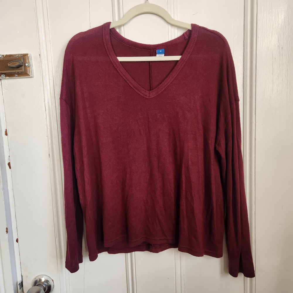 Wine Red Women's Super Soft Sweater Old Navy Size Medium